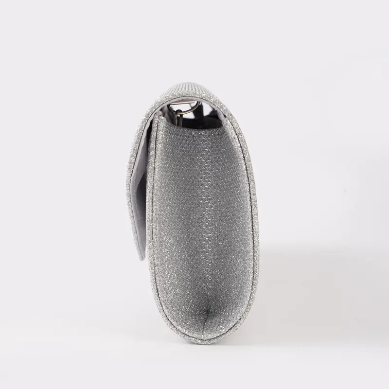 Glitter Envelope Handbag Women Silver Shiny Chain Shoulder Bag Ladies Mini Crossbody Flap Fashion Small Dress Day Clutch