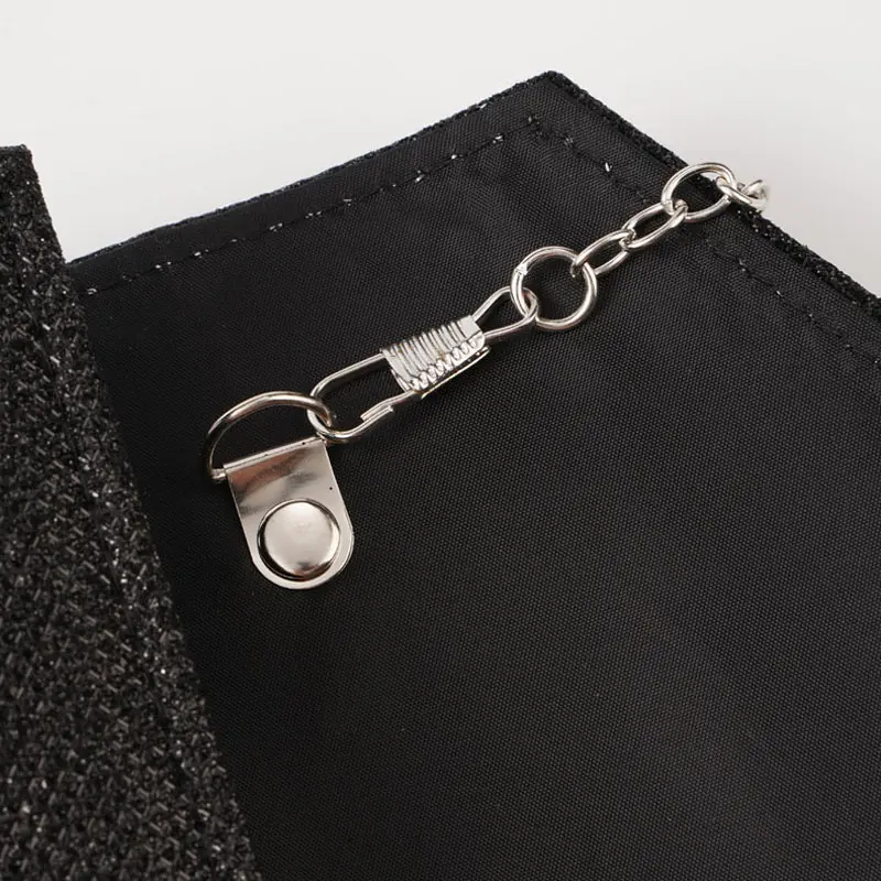 Glitter Envelope Handbag Women Silver Shiny Chain Shoulder Bag Ladies Mini Crossbody Flap Fashion Small Dress Day Clutch