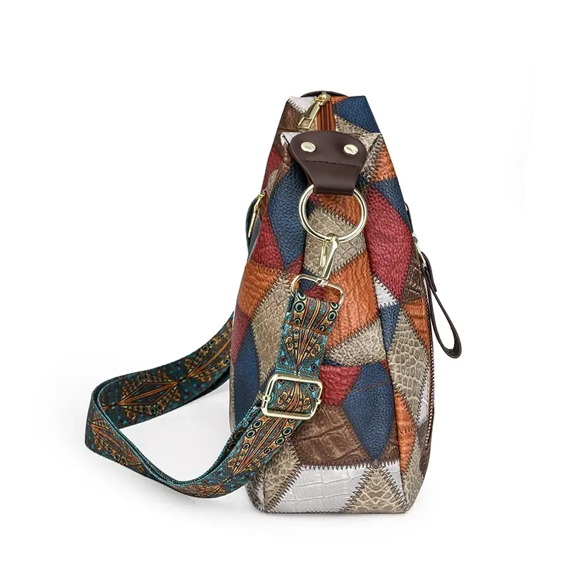 Fashion Contrast Color Large Capacity Female Tote Bag PU Leather Lady's Shoulder Bag Brand Designer Women's Bucket Handbags