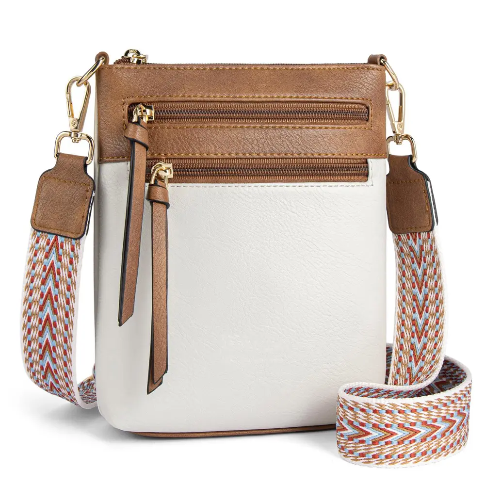 New casual double zipper women's single shoulder crossbody bag retro simple phone bag crossbody bag multifunctional women's bag