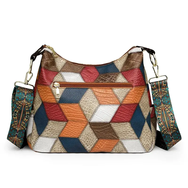 Fashion Contrast Color Large Capacity Female Tote Bag PU Leather Lady's Shoulder Bag Brand Designer Women's Bucket Handbags