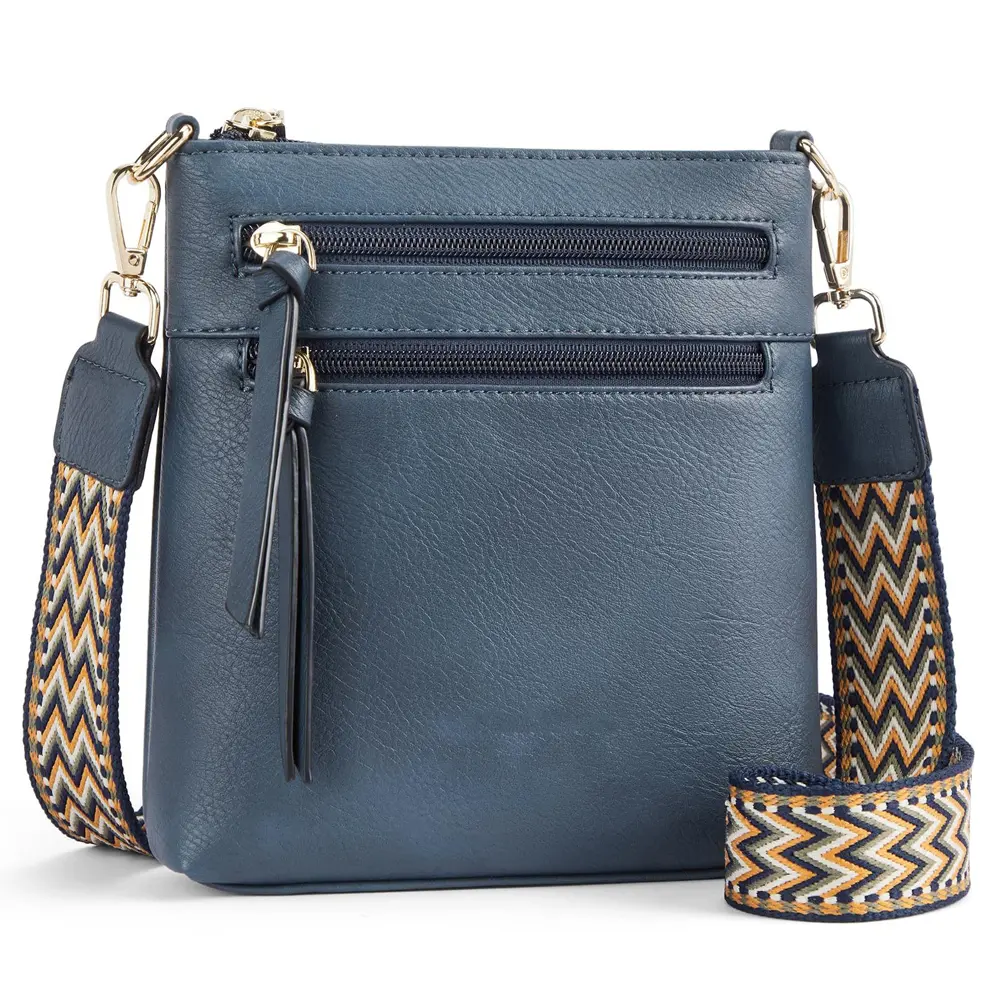 New casual double zipper women's single shoulder crossbody bag retro simple phone bag crossbody bag multifunctional women's bag
