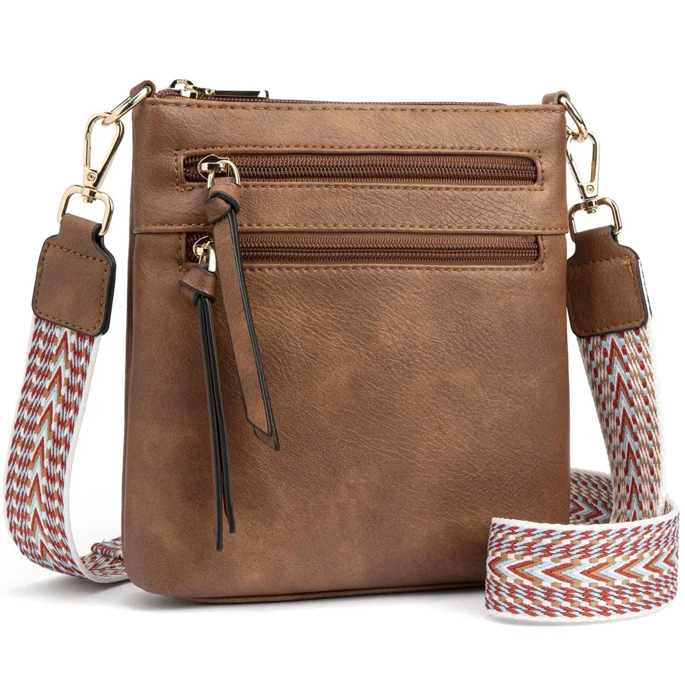 New casual double zipper women's single shoulder crossbody bag retro simple phone bag crossbody bag multifunctional women's bag