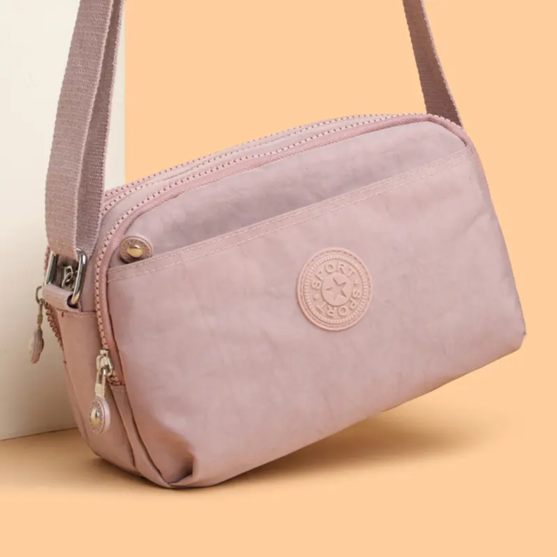 Waterproof nylon Oxford fabric women's bag, single shoulder bag, middle-aged mother bag, cross-body bag, grandma's casual bag, p