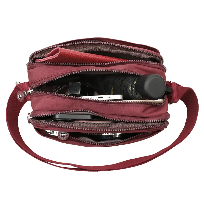 Waterproof nylon Oxford fabric women's bag, single shoulder bag, middle-aged mother bag, cross-body bag, grandma's casual bag, p