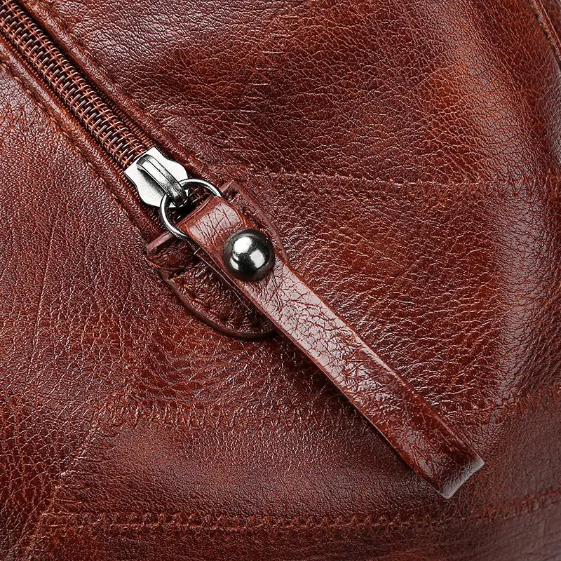 Vintage Genuine Leather Large Capacity Handbags Shoulder Bags Handbags Crossbody Ladies Hand Bags