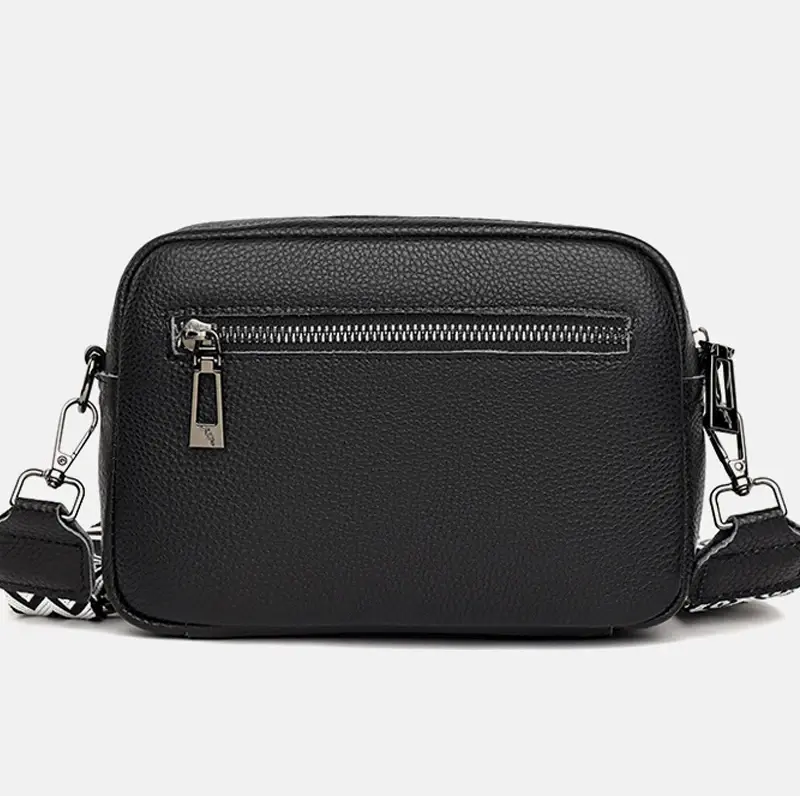 Women Crossbody Bag Multi Space Fashion Design Sense Large Capacity PU Material Lightweight Single Shoulder Bag