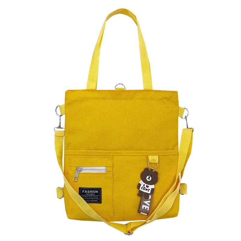 Multi-pocket Bag, Wear-resistant Schoolbag Can Be Carried and Carried, Single Shoulder Crossbody Storage Bag.