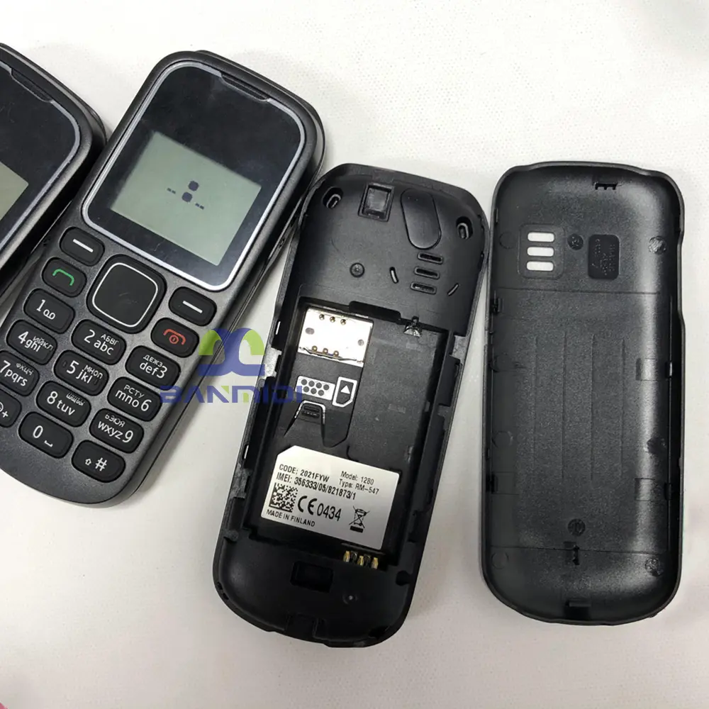 Original 1280 Mobile Phone 2G GSM 900/1800 Unlocked Mobile Cell Phone Arabic Russian Hebrew Keyboard No Network in North America