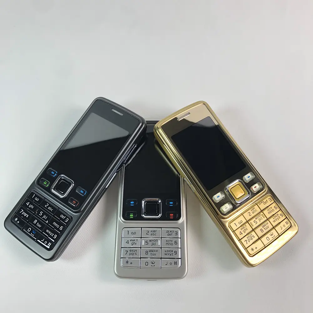 Original 6300 Mobile Cell Phone Finland Made 2G GSM Unlocked 2MP Cellphone Russian Arabic Hebrew English Keyboard. 16 Years Old