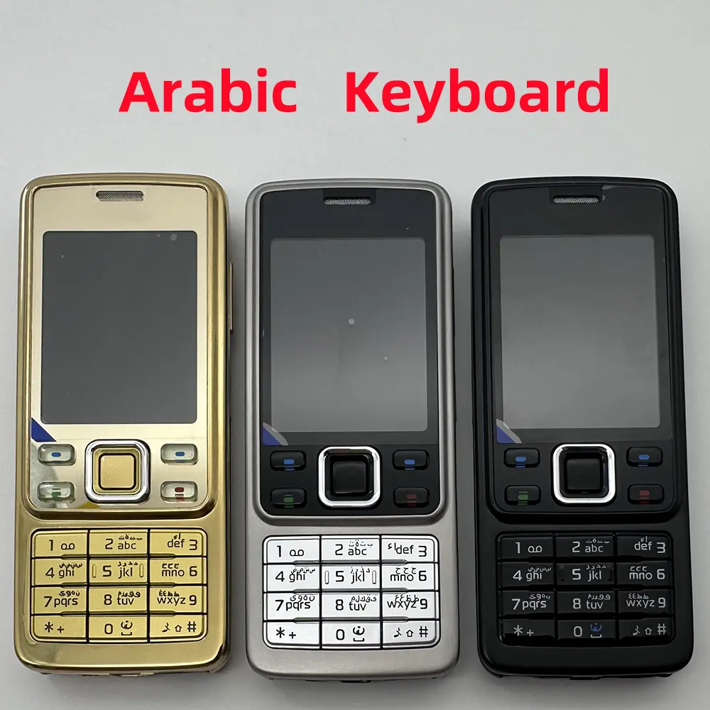 Original 6300 GSM 2G Mobile Cell Phone Russian & Arabic & Hebrew & English Keyboard Bluetooth Used CellPhone Made On 2007 Year