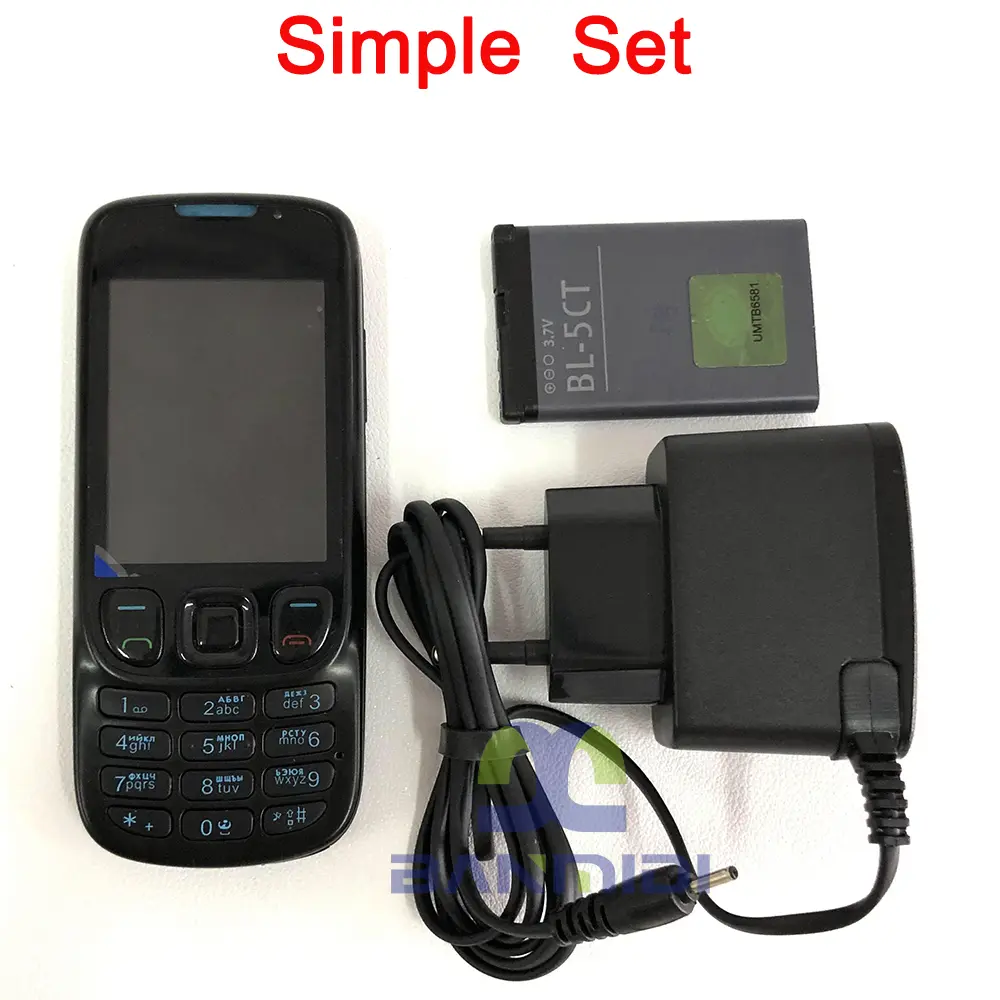 Original 6303 Classic 6303c GSM 2G Mobile Cell Phone 3MP Cellphone Russian Hebrew Arabic Keyboard Made in Finland on 2009