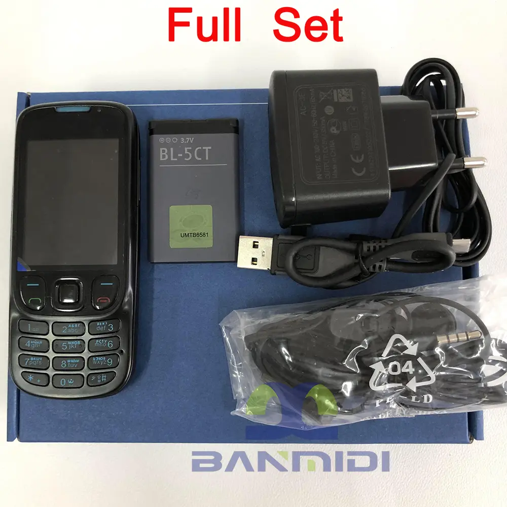 Original 6303 Classic 6303c GSM 2G Mobile Cell Phone 3MP Cellphone Russian Hebrew Arabic Keyboard Made in Finland on 2009
