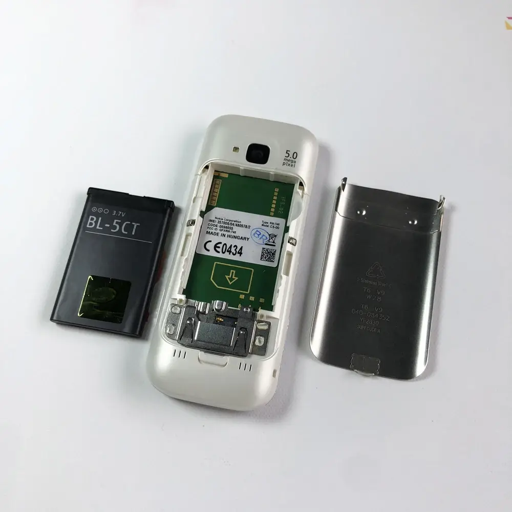 Unlocked C5 C5-00 CellPhone 2G 3G GSM Original Mobile Cell Phone Russian/Arabic/Hebrew Keyboard Bluetooth Old Refurbished Phone