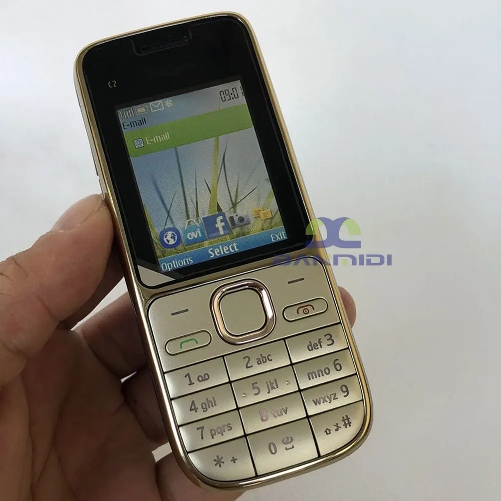 Original Unlocked C2-01 Mobile Cell Phone 3.15MP 3G Support Russian Keyboard & Arabic Keyboard & Hebrew Keyboard Cheap Cellphone