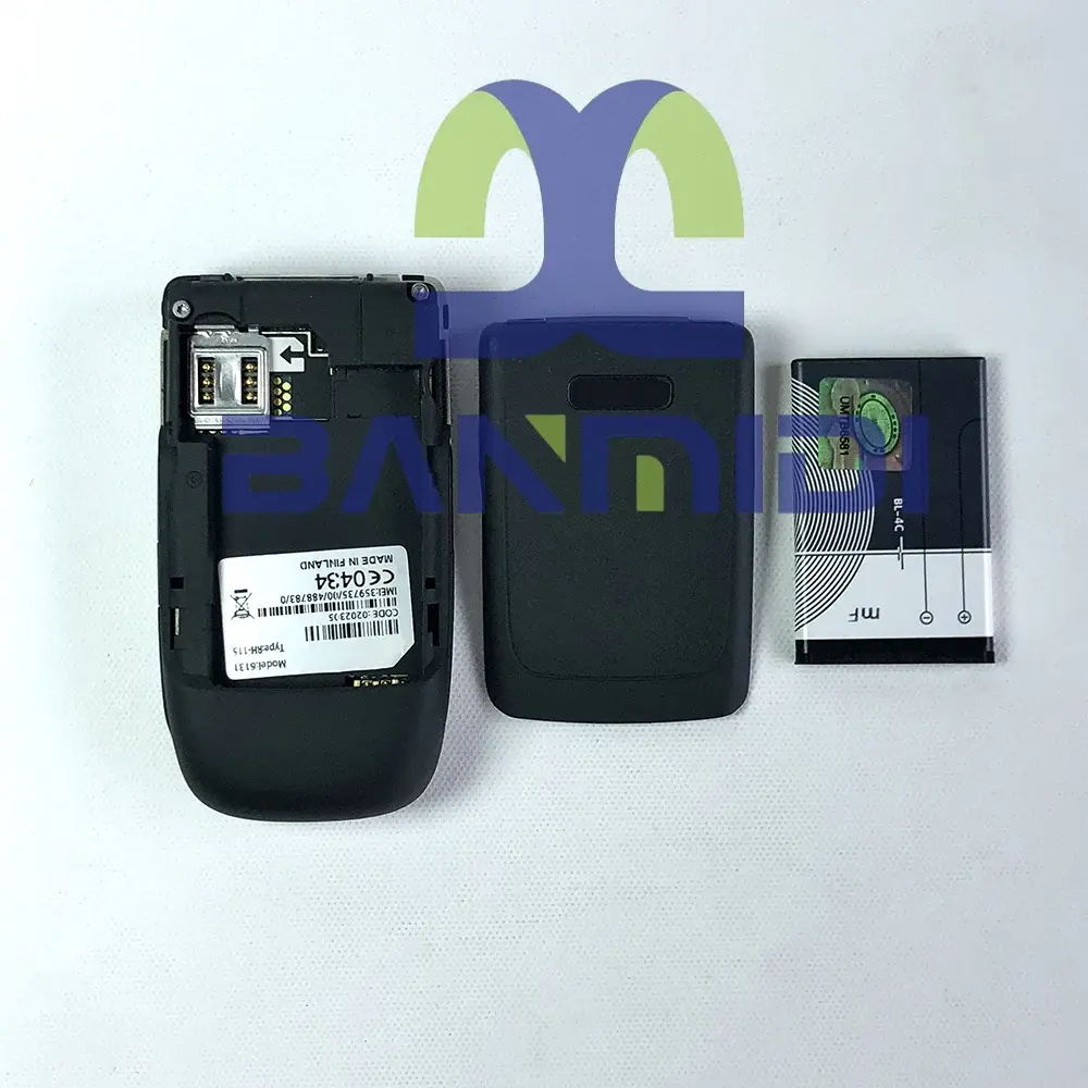 Unlocked Original 6131 Flip Mobile Cell Phone 2G GSM 850/900/1800/1900 Cellphone Arabic Russian Hebrew Keyboard. Made in Finland