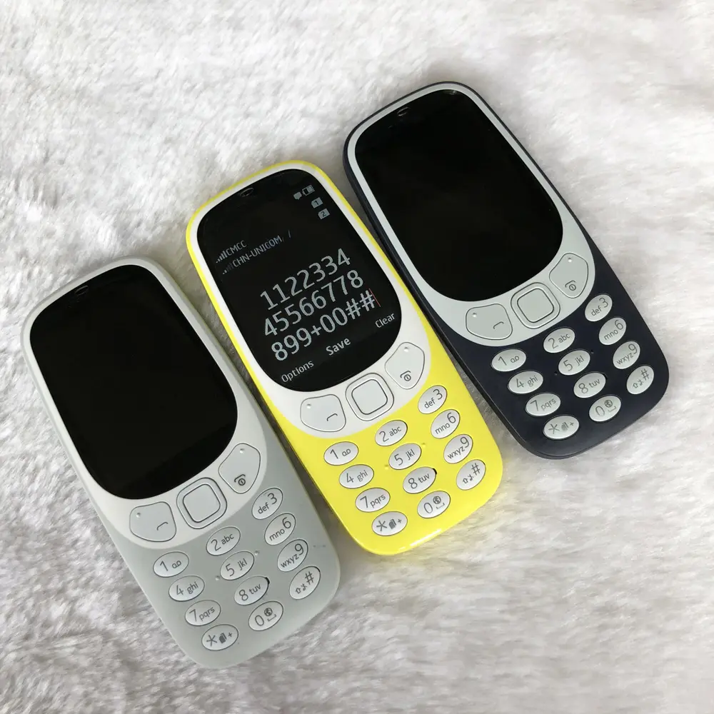 Original 3310 Dual-SIM 2017 Version Used Mobile Cell Phone Unlocked 2G GSM 900/1800. Not Working in North America. More Keyboard