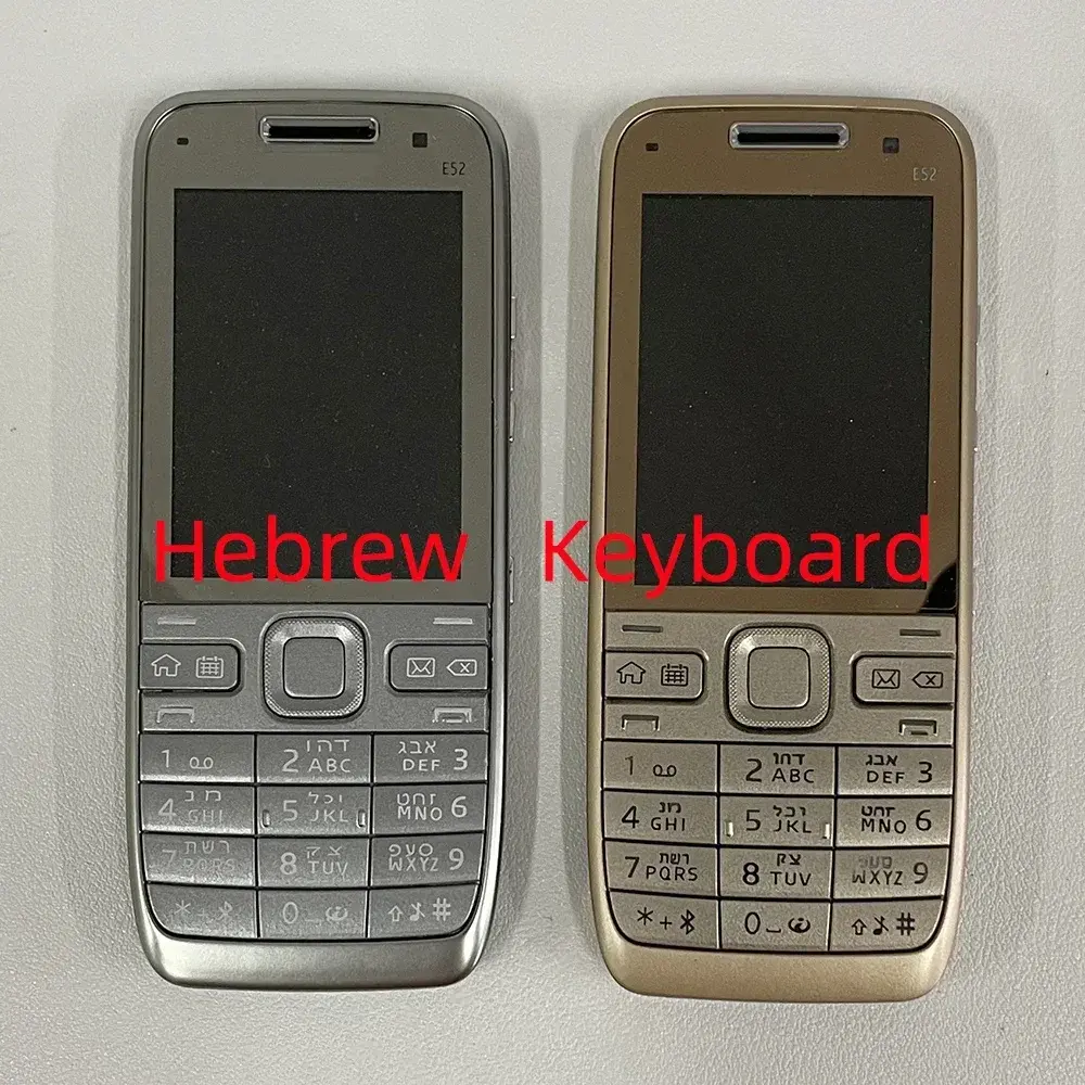 Original E52 Unlocked Button Mobile Phone Bluetooth WIFI 3G Used Arabic Russian Hebrew Keyboard 3 Colors for Choose.Finland Made