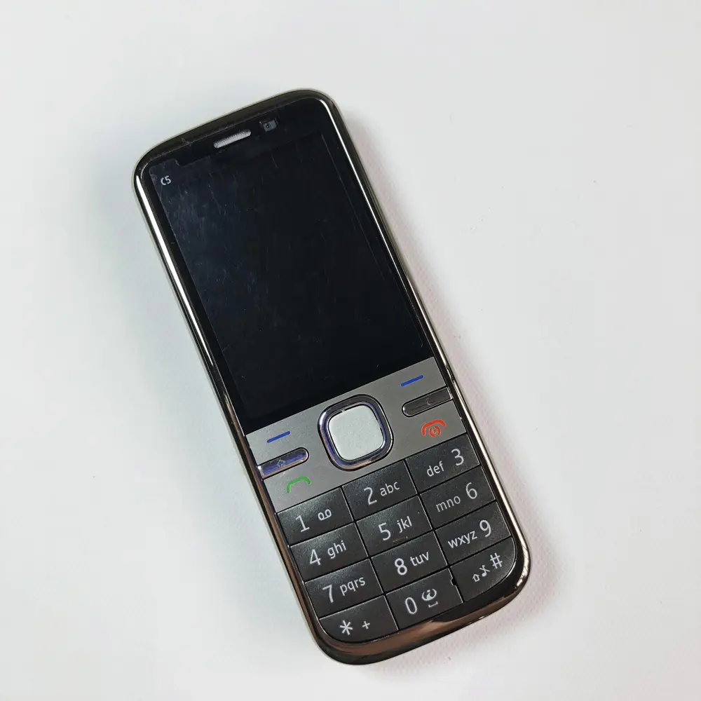 Finland Made Unlocked C5 C5-00 CellPhone 2G 3G Original Mobile Cell Phone Bluetooth Russian/Arabic/Hebrew Keyboard Made on 2010