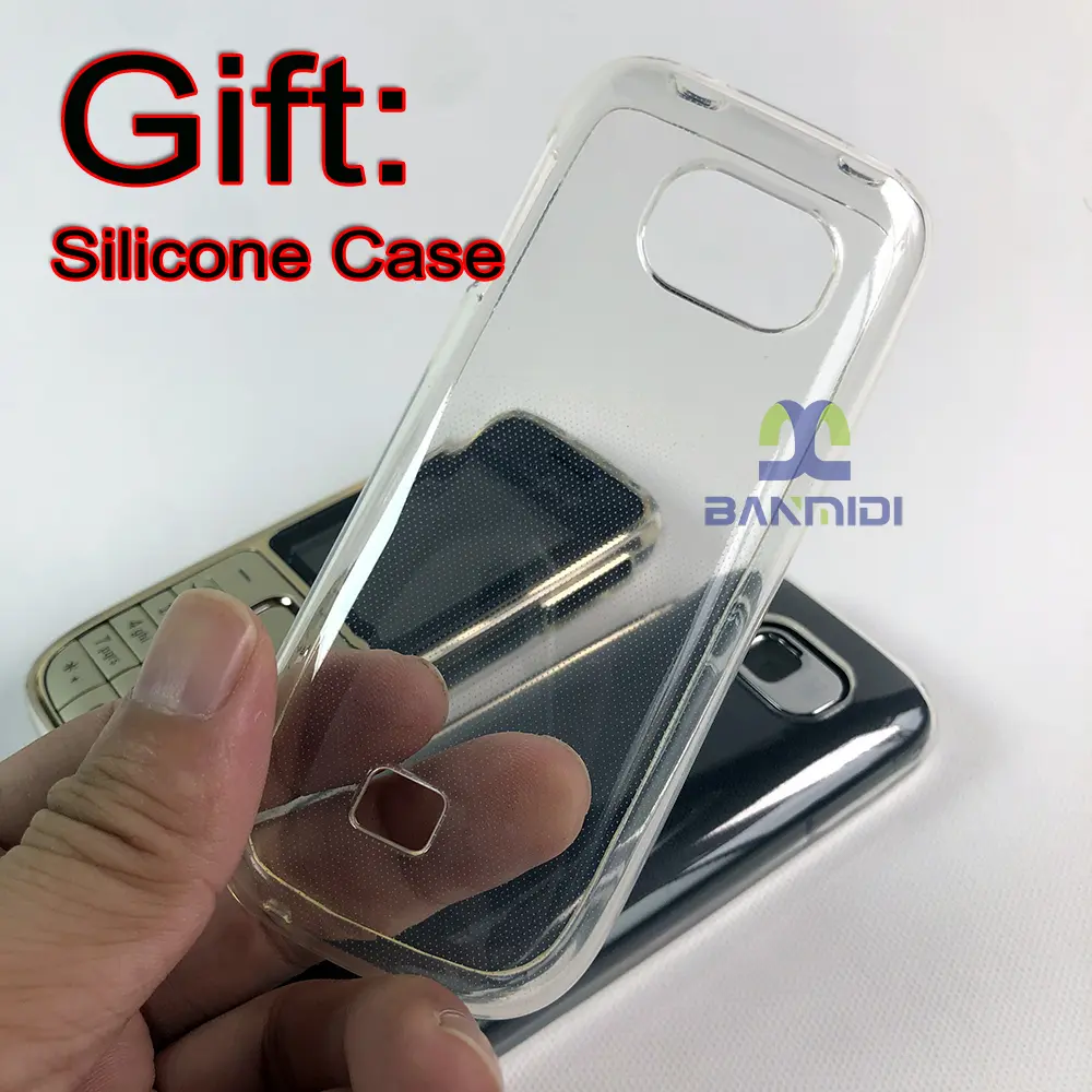 Original C2 C2-01 Mobile Cell Phone Unlocked Finland Made Russian/Arabic/Hebrew Keyboard Silicone Case for Gift 2G 3G CellPhone