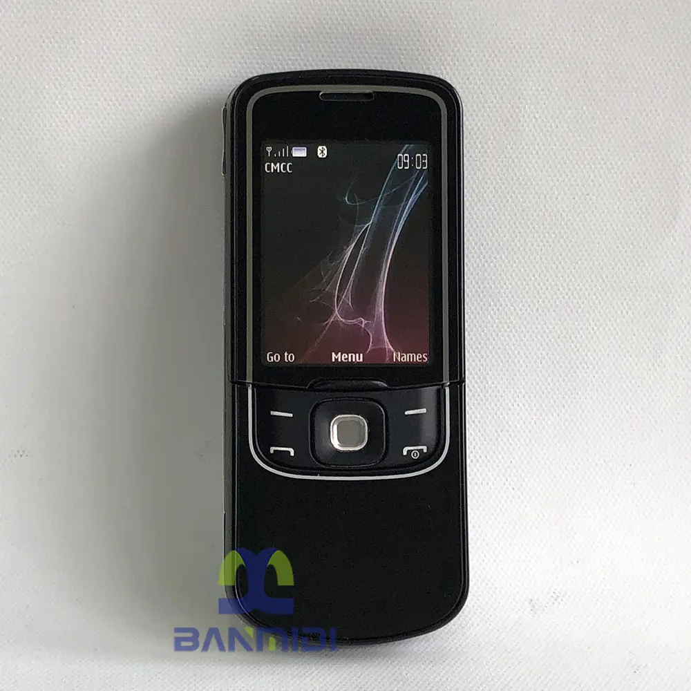 Original 8600 Luna Refurbished Mobile Cell Phone Unlocked GSM Quad-Band Arabic Russian Hebrew Keyboard, Made on 2007 in Germany