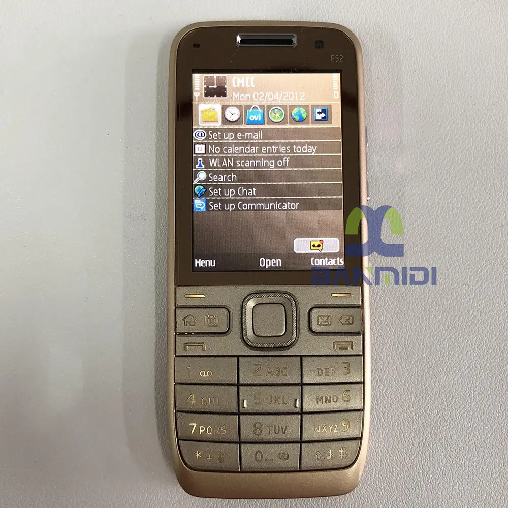Original E52 Mobile Cell Phone Unlocked Bluetooth WIFI GPS 3G Russian Arabic Hebrew Keyboard, Old Phone Made on 2009, 3 Colors