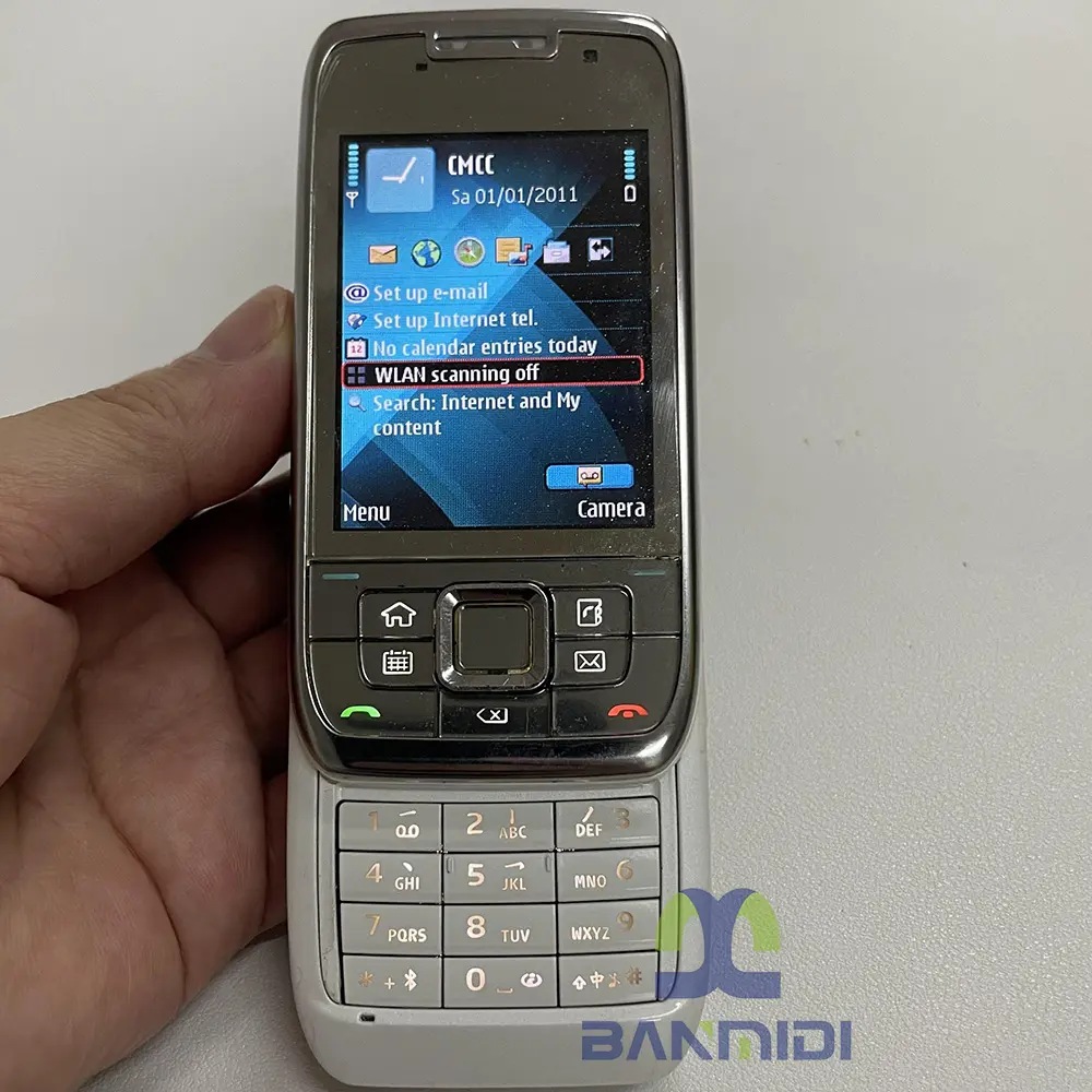 Original E66 Mobile Cell Phone 2G 3G Unlocked Symbian OS Smartphone Hebrew Arabic Russian Keyboard. Made in Finland on 2008 Year