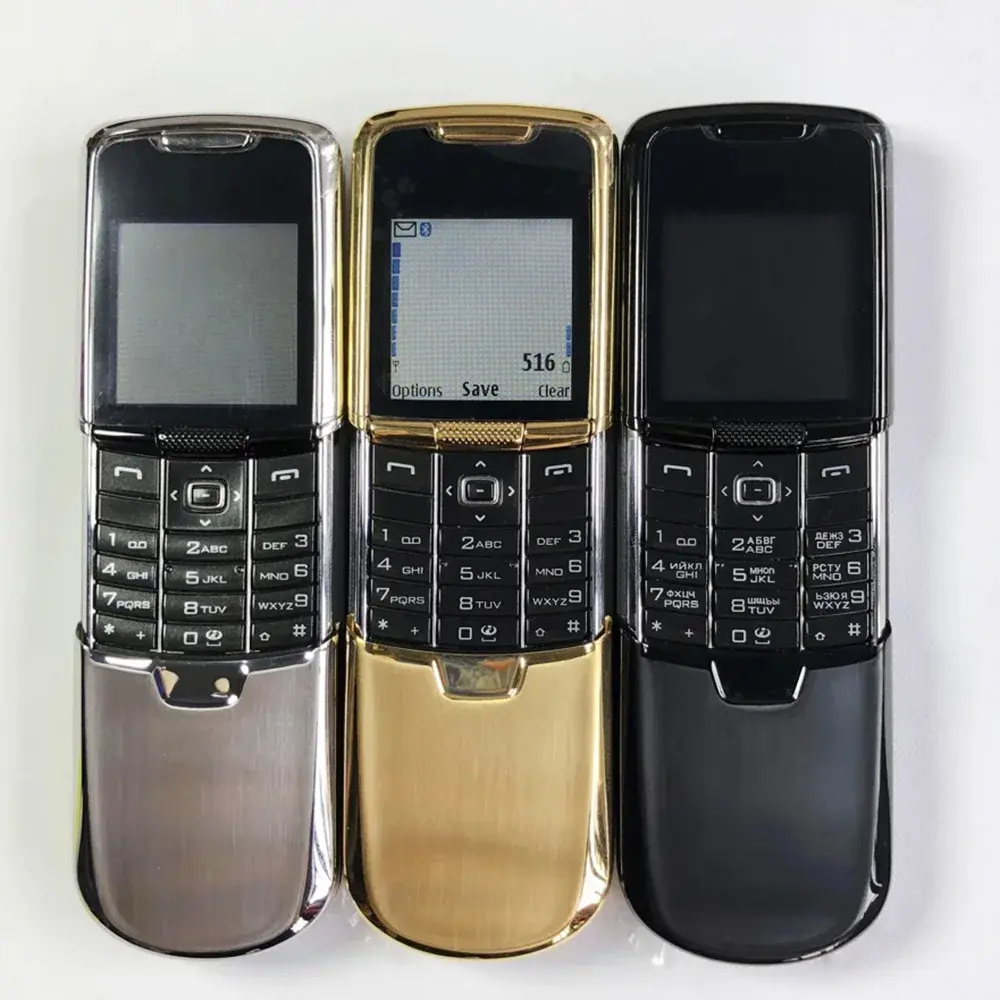 Original Unlocked 8800 Classic Used Mobile Cell Phone GSM Tri-band Cellphone Arabic Russian Hebrew Keyboard.Made in Germany.