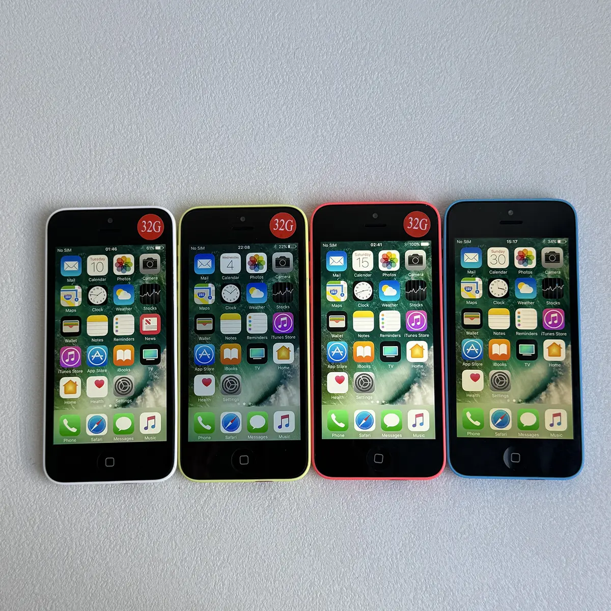 4.0 Display Screen Dual Core Original iPhone 5C CellPhone 32GB ROM Unlocked 3G Mobile Phone1510mAh Battery