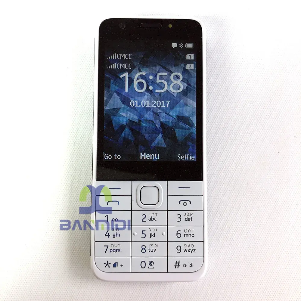 Original Unlocked 230 Dual Sim Version GSM 900/1800 Mobile Cell Phone Arabic Russian Hebrew Keyboard.No Network in North America