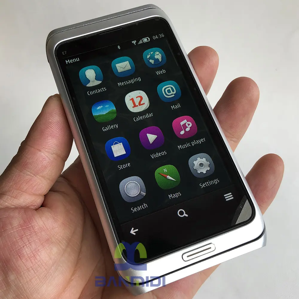 Original E7 E7-00 Mobile Cell Phone Wifi 3G 8MP 16GB Symbian Belle OS Smartphone 4" Unlocked QWERTY Keyboard, Made on 2011 Year