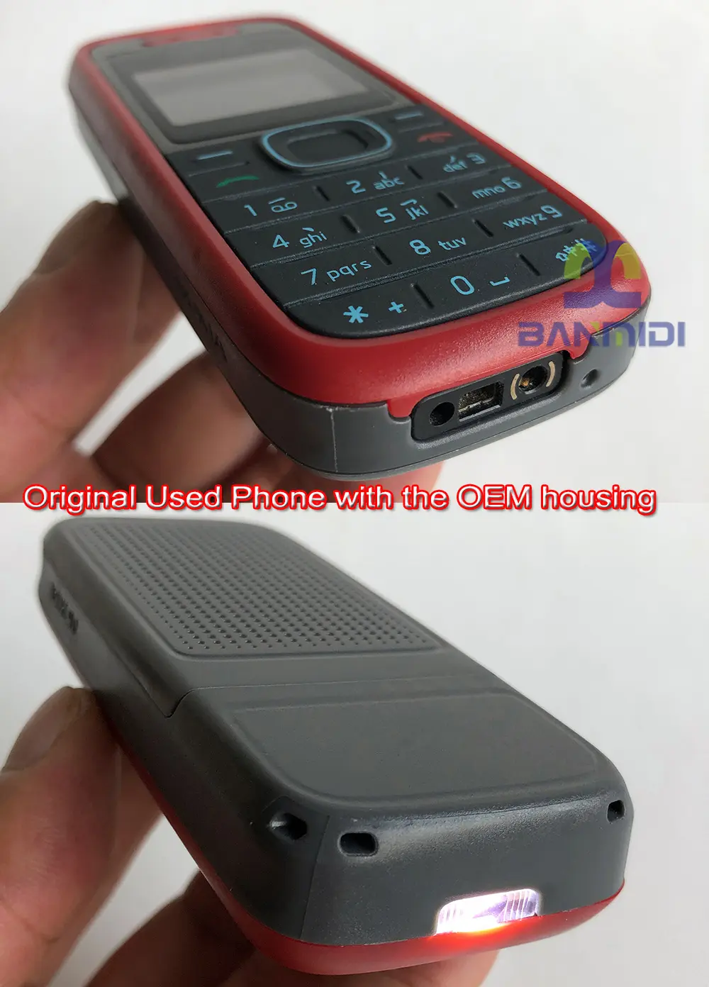 Original 1208 Mobile Cell Phone 2G GSM 900/1800 Unlocked Cellphone. Made in Finland on 2007 Year. No Network in North America