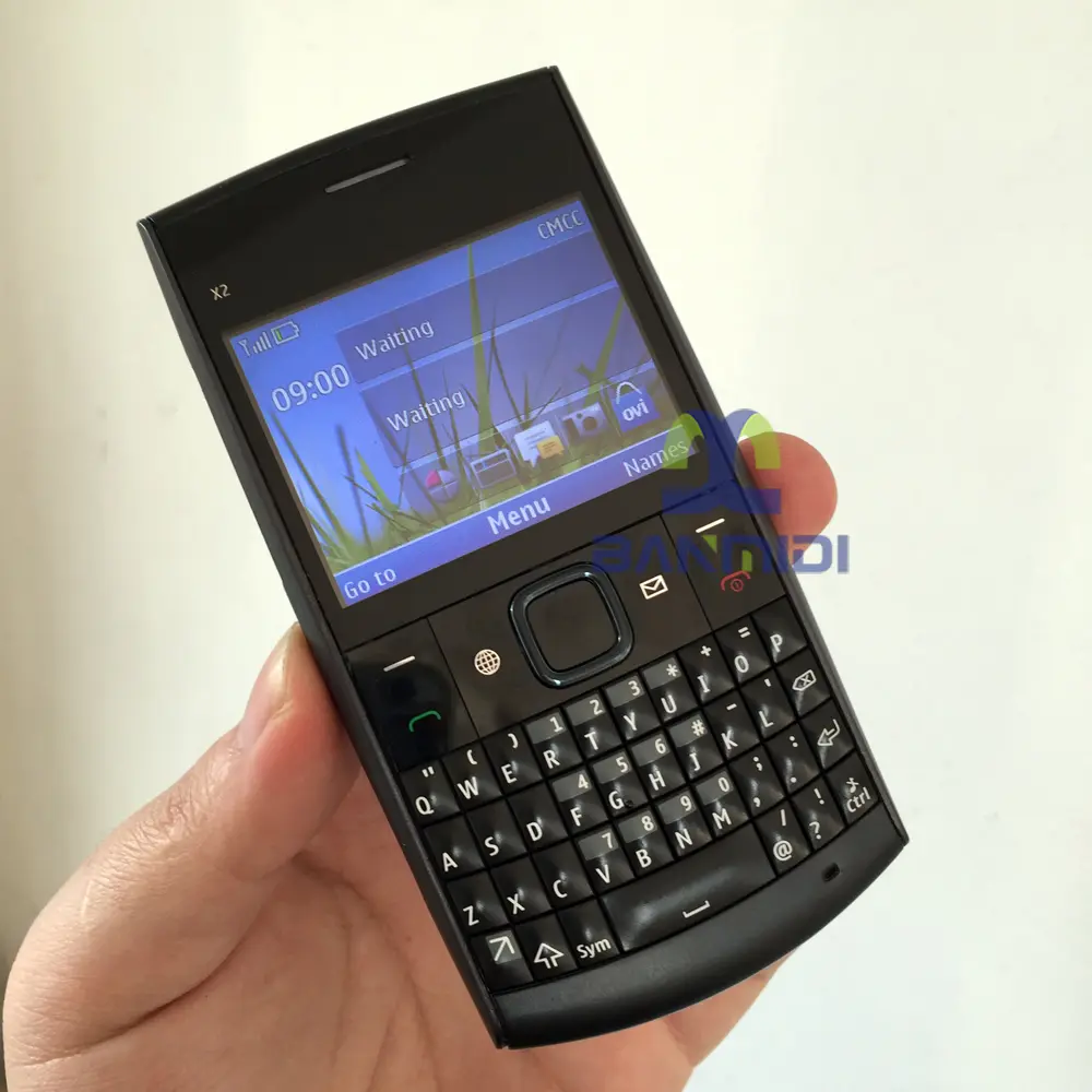 Unlocked Original X2 X2-01 GSM 2G Mobile Cell Phone Russian Hebrew Arabic QWERTY Keyboard Cellphone Finland Made on 2011 Year