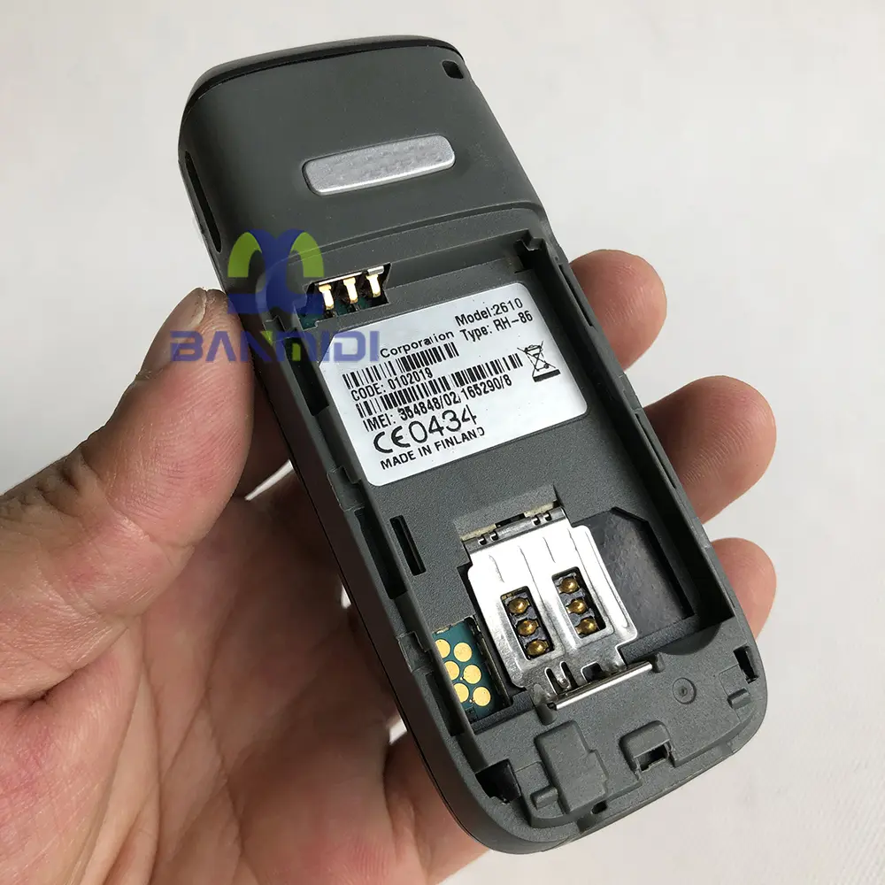 Original 2610 Mobile Phone Cheap CellPhone Unlocked GSM 900/1800. No Network in North America Made in Finland on 2006 Year