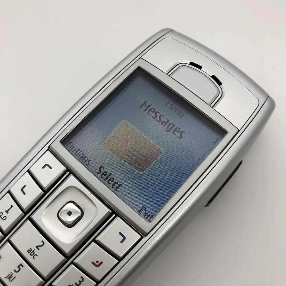 Original 6230i Old Mobile Cell Phone 2G GSM 900/1800/1900 Unlocked English Arabic Russian Keyboard Made in Finland on 2005 Year