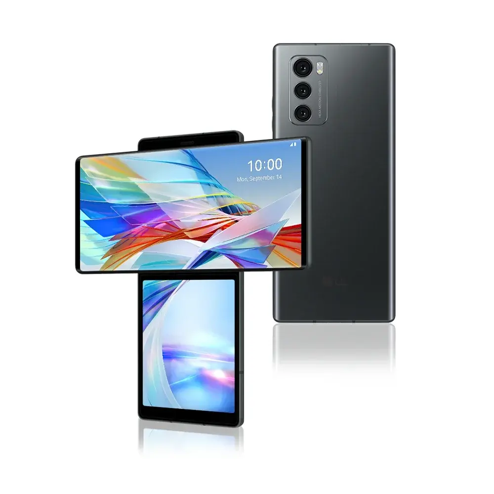 Unlocked Original LG WING 5G CellPhone F100VM F100TM F100N F100 4G LTE Mobile Phone 6.8'' 128GB ROM Android WING SmartPhone