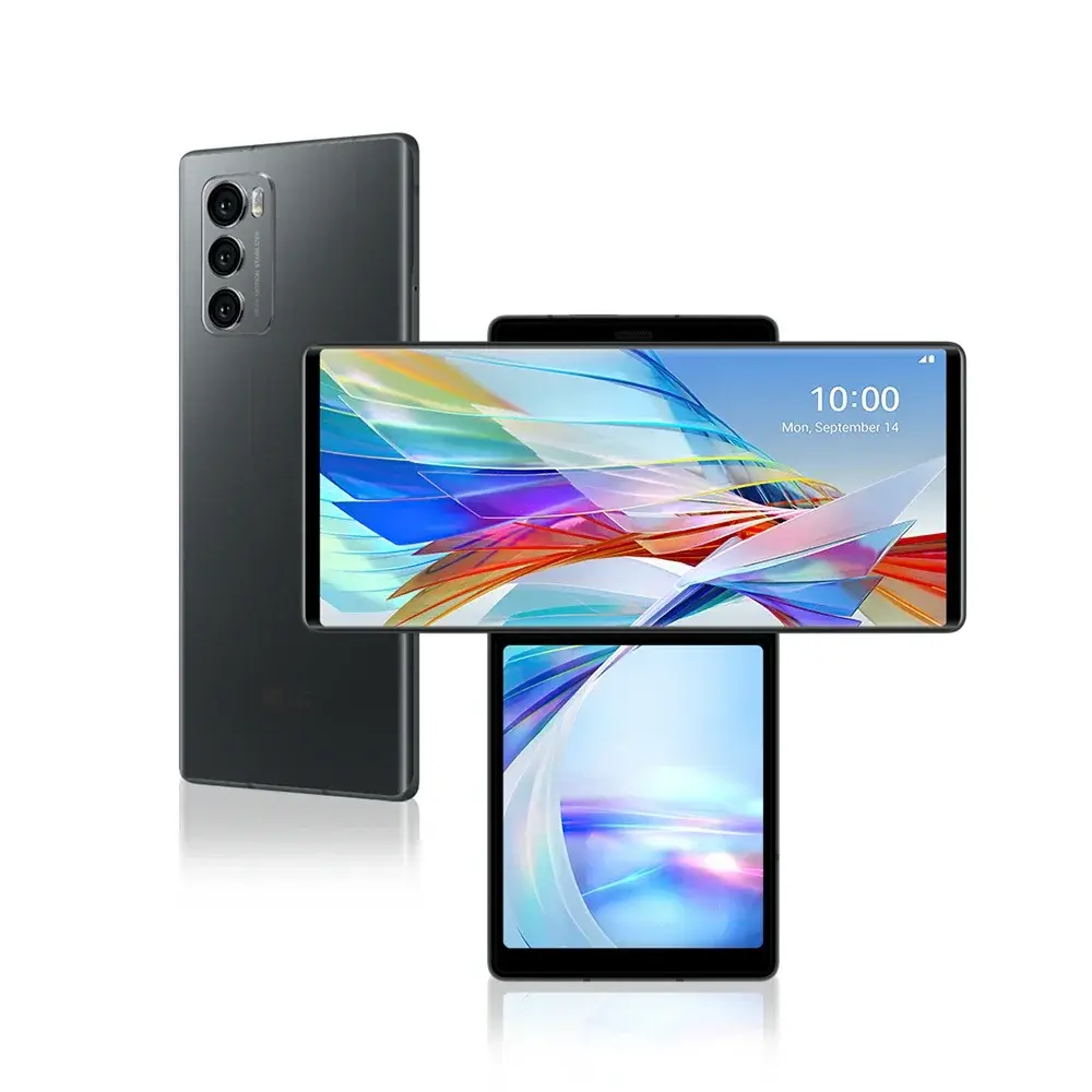 Unlocked Original LG WING 5G CellPhone F100VM F100TM F100N F100 4G LTE Mobile Phone 6.8'' 128GB ROM Android WING SmartPhone