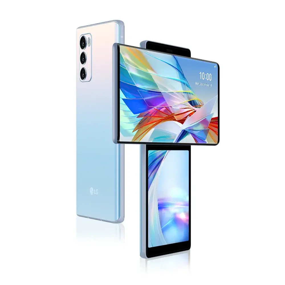 Unlocked Original LG WING 5G CellPhone F100VM F100TM F100N F100 4G LTE Mobile Phone 6.8'' 128GB ROM Android WING SmartPhone
