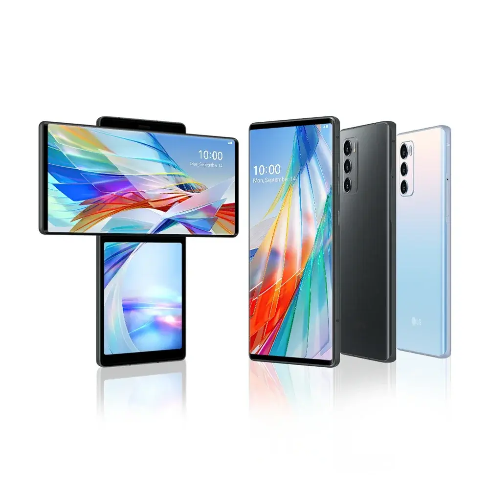 Unlocked Original LG WING 5G CellPhone F100VM F100TM F100N F100 4G LTE Mobile Phone 6.8'' 128GB ROM Android WING SmartPhone