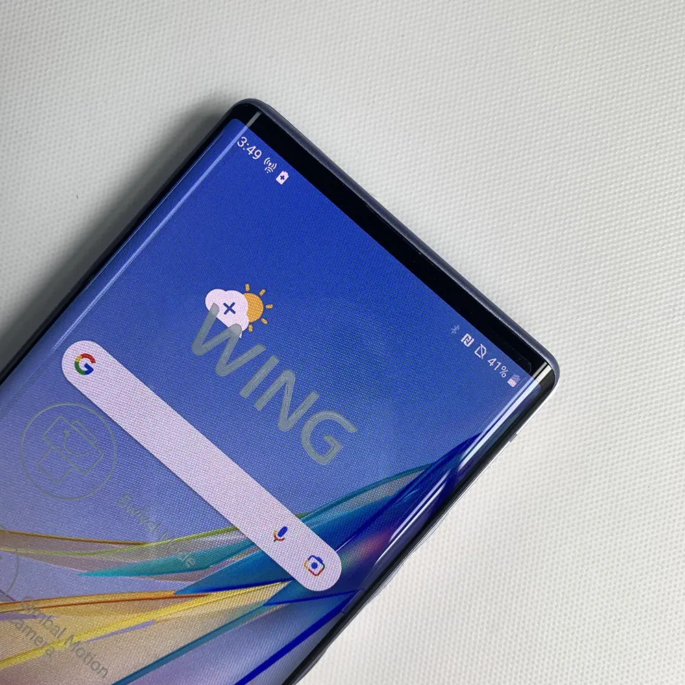 Original LG WING 5G CellPhone F100VM F100TM F100N F100 4G LTE Mobile Phone 6.8'' 128GB ROM Android WING SmartPhone
