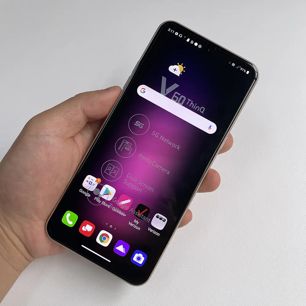 Original LG V60 ThinQ 5G Mobile Phone V600VM V600TM 8GB+128GB NFC P-OLED 6.8'' 64MP+13MP+10MP Snapdragon865 Octa-Core SmartPhone