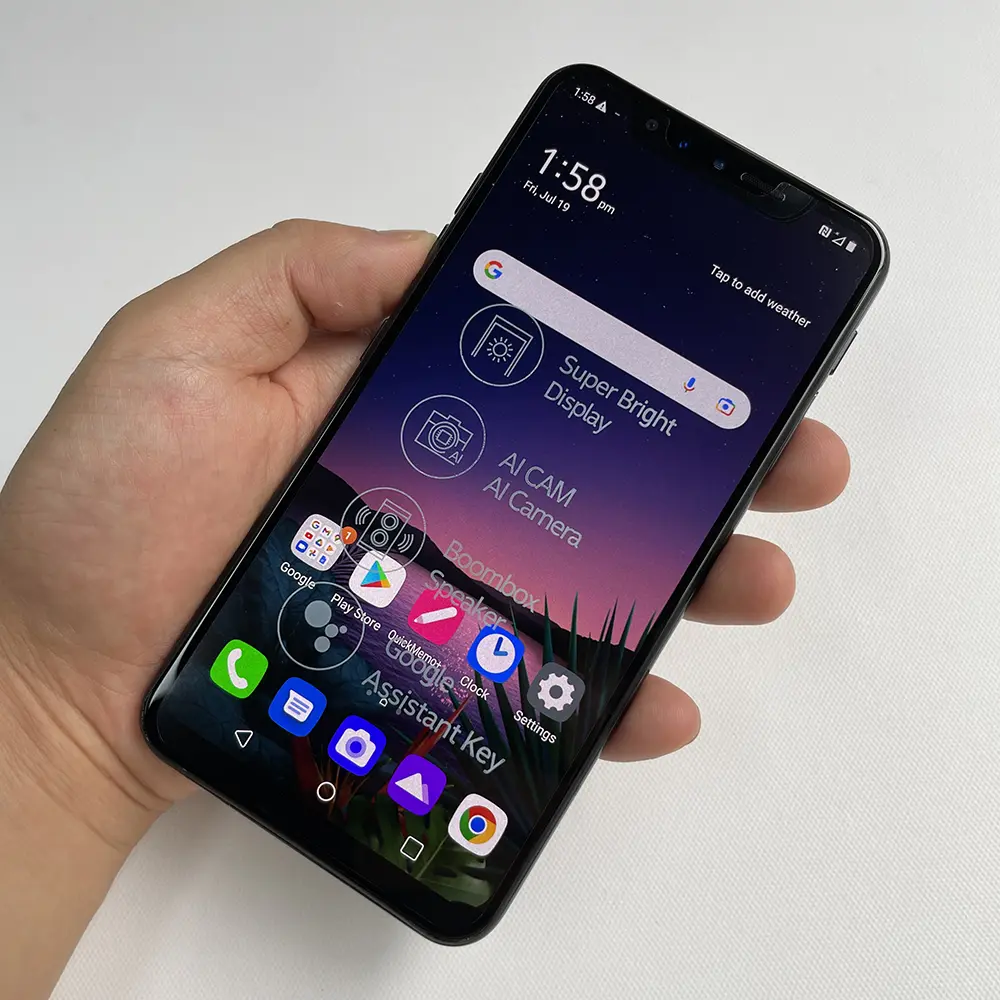 Original LG G8S G810EAW 4G Mobile Phone NFC 6GB RAM 128GB ROM Dual SIM 6.21" G-OLED 12MP+13MP+8MP Octa-Core Android SmartPhone