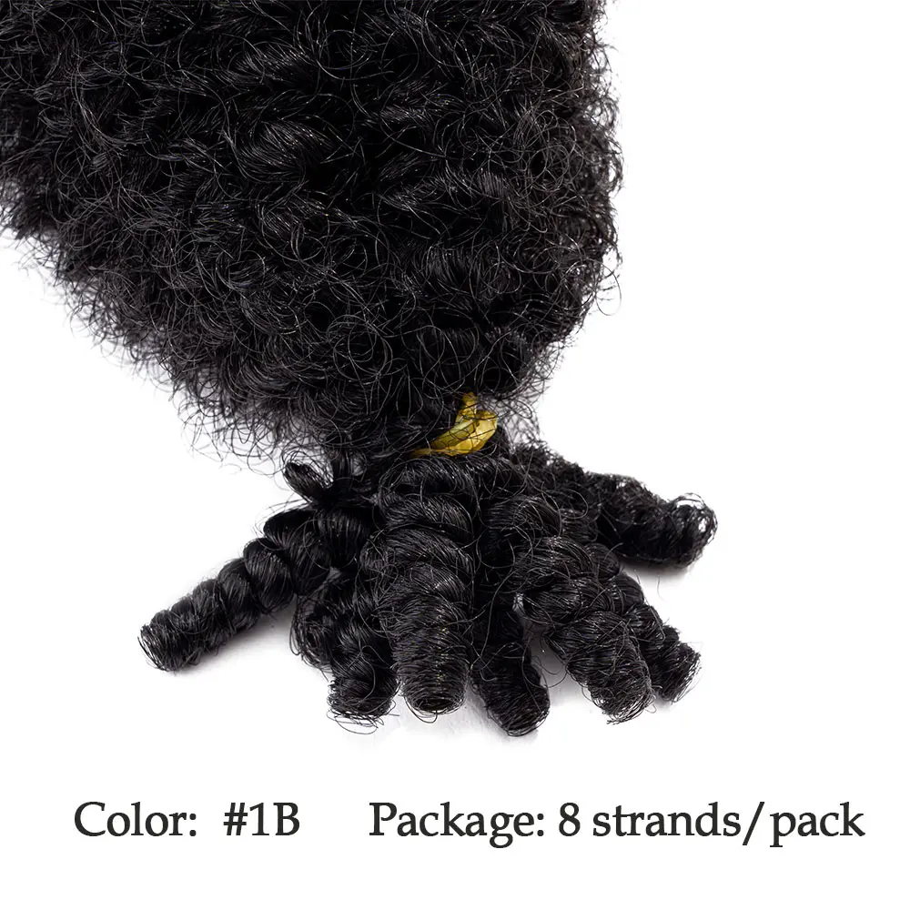 16 Inch Synthetic Crochet Braids Hair Marley Twist Braiding Hair Kinky Twist Hair Pre-fluffed Spring Twist Hair Wrapping Hair