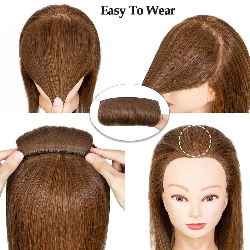 Synthetic Hair Volume Bump Inserts with Invisible False Hair Clips and Fluffy Pads Hair Bun Hairstyle Styling Tool Set for Women