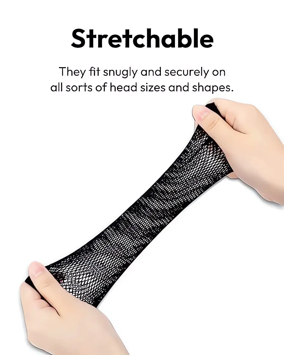 LOUIS FERRE 1Pcs Wig Cap Good Quality Mesh Weaving Wig Hair Net Making Caps Black Weaving Wig Cap Hairnets
