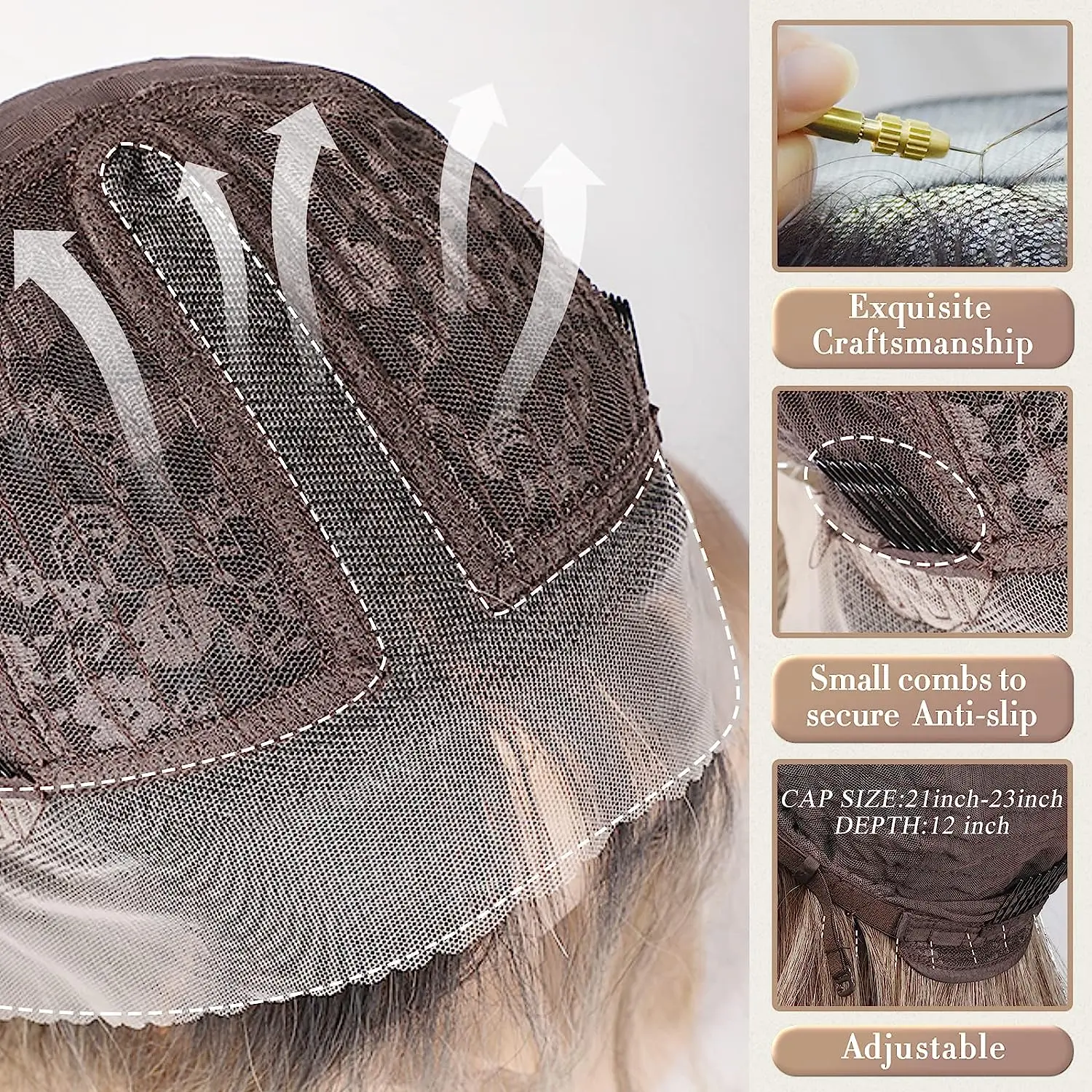 Long Loose Deep Wave Synthetic Wigs for Women Black Brown Blonde Highlights Wigs 13*5*1 Lace Front Wigs Daily Cosplay Hair