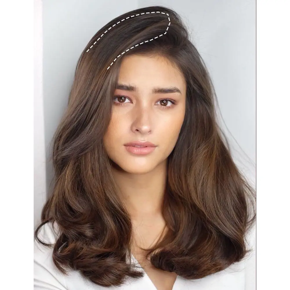 AZQUEEN Synthetic Invisible Seamless Straight 2 Clips Hair Pads Increase Hair Volume Hair Extension Top Side Cover Hairpiece