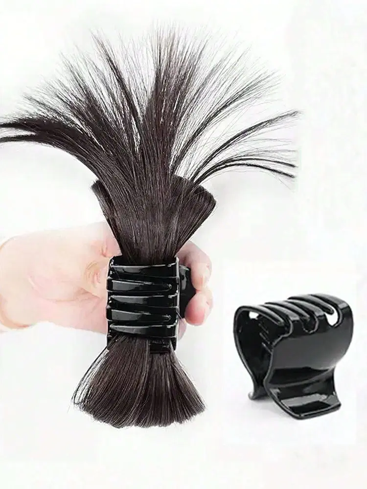 Extended Synthetic Claw Clip Ponytail Hair Extension Messy Updo Wig With Mini Claw Clips Bow Shaped Chignon Hair Accessories