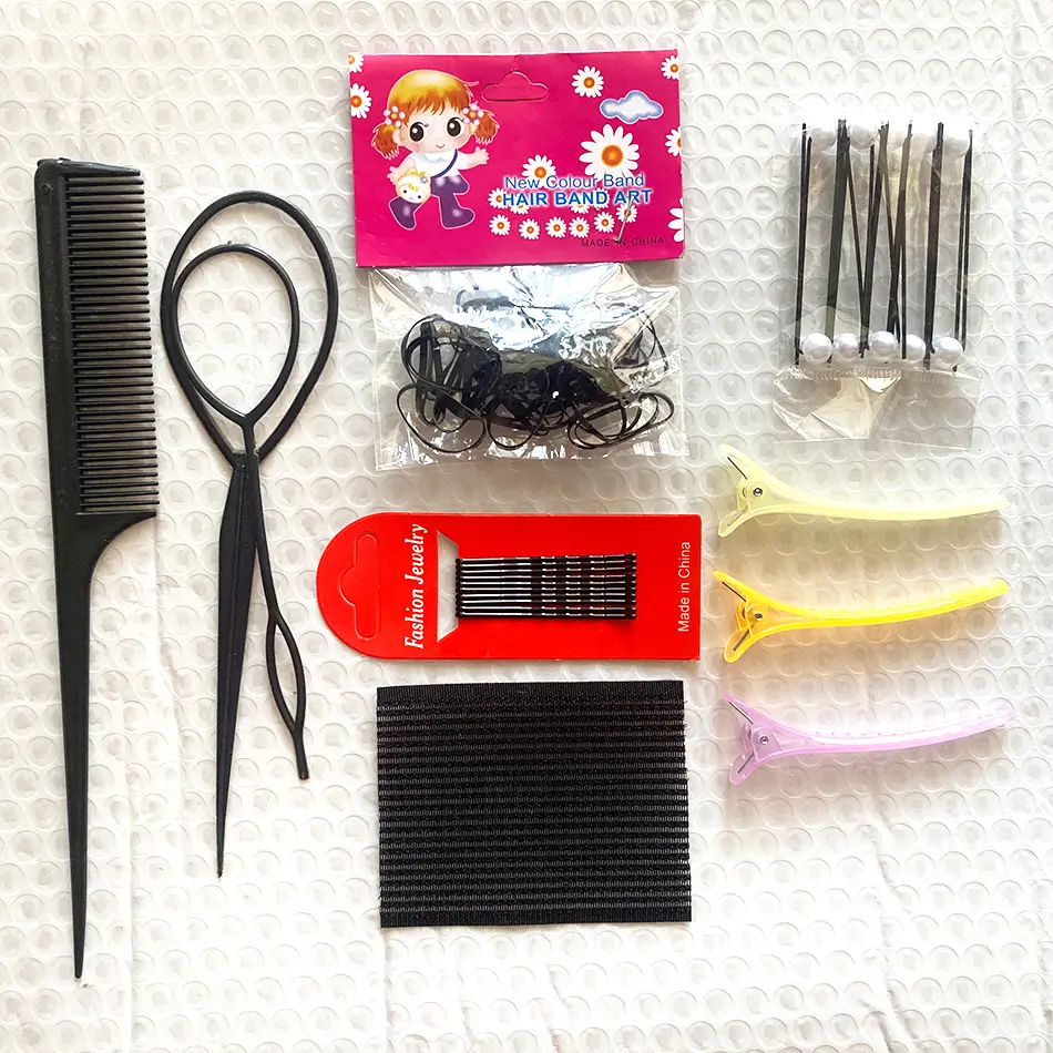 9Pcs/Set Magic Hair Styling Hair Accessories Set DIY Hair Styling Braiding Tools Beauty Accessories Hairdressing Tool With Comb
