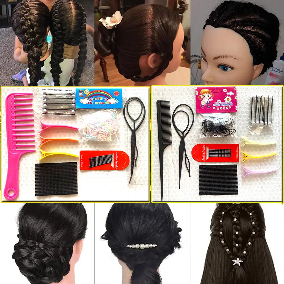 9Pcs/Set Magic Hair Styling Hair Accessories Set DIY Hair Styling Braiding Tools Beauty Accessories Hairdressing Tool With Comb